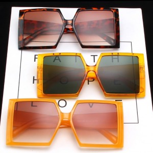 8 Year Exporter Custom Branded Sunglasses – China Classic Unisex Big Frame Square Sunglass...